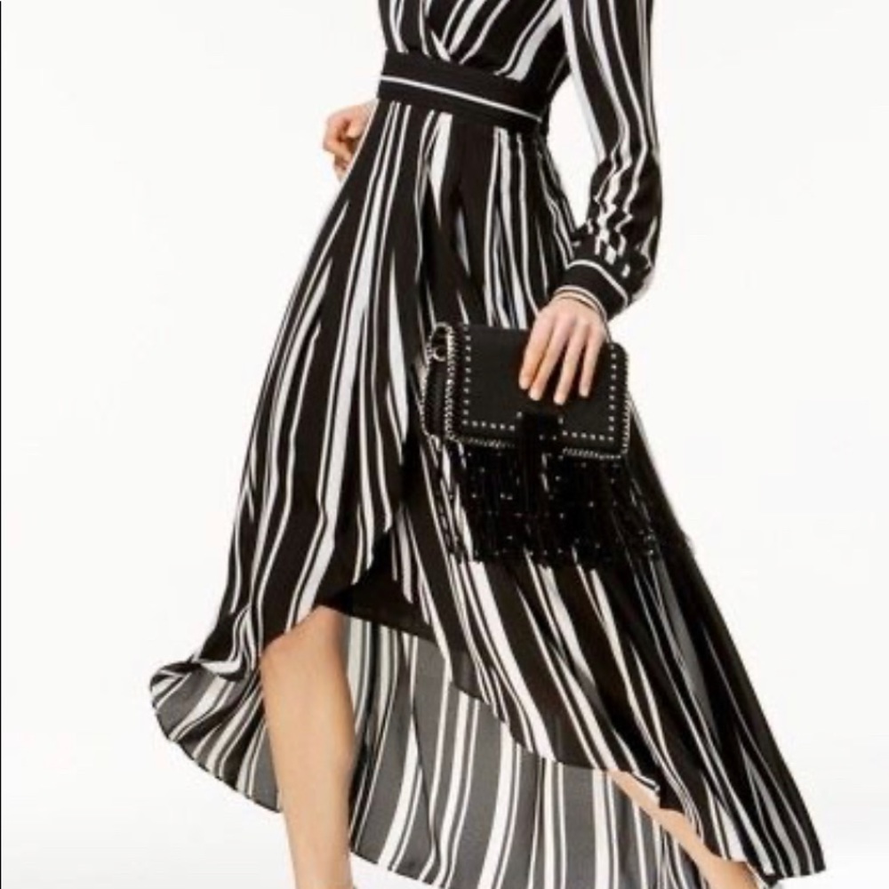 New high low black and white dress size 14
